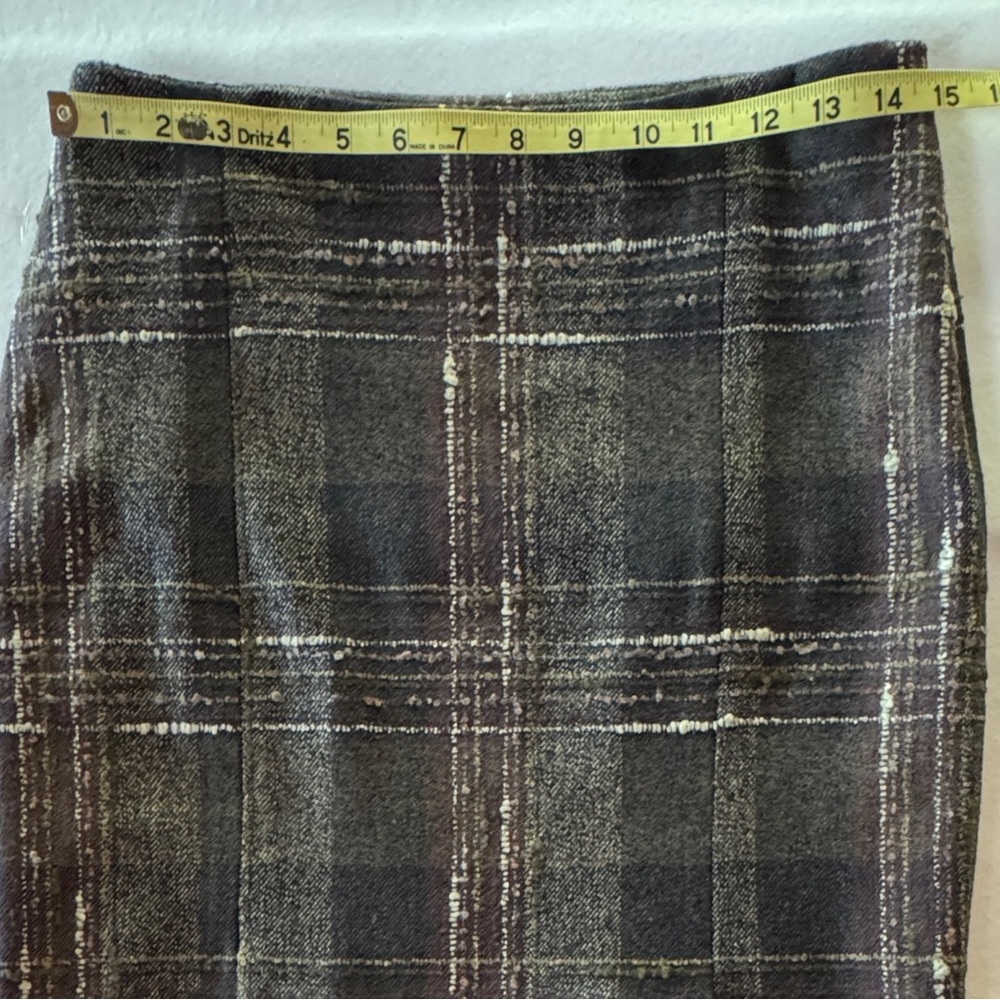 Jenne Maac Plaid Wool Blend Skirt Lined (S) - Picture 11 of 17